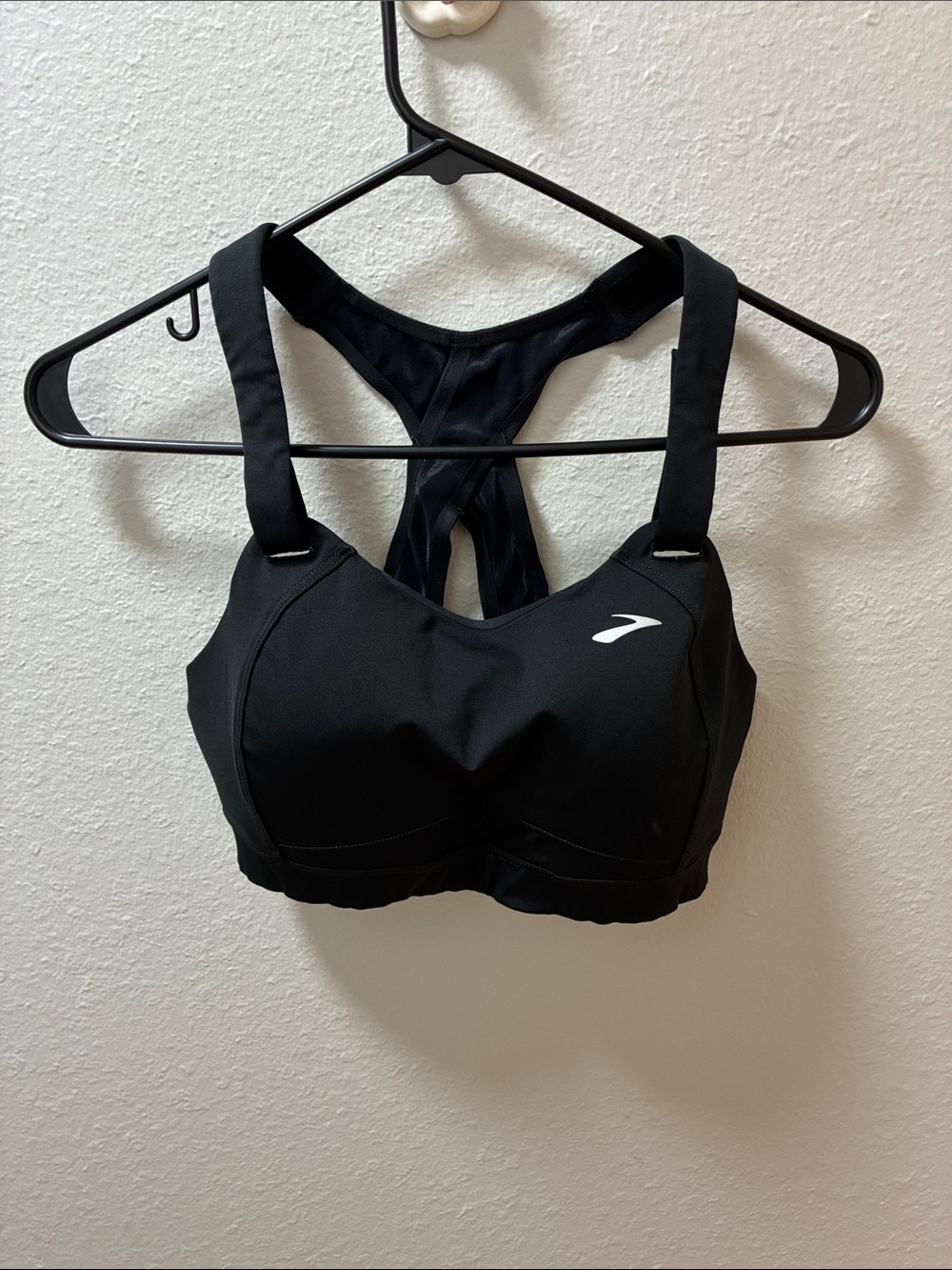 Brooks Black Racerback High-Support Sports Bra